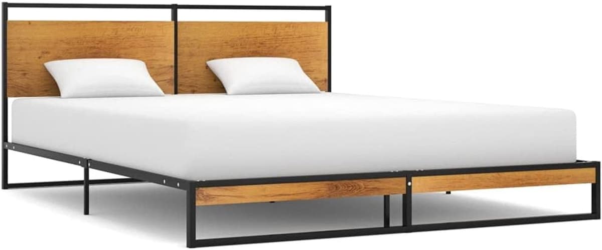 Bedframe, familiebed, palletbed, bedframe, metaal, 140 x 200 cm — afbeelding 1
