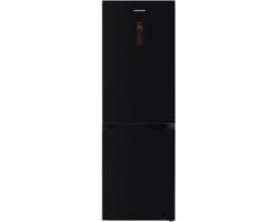 Heinner HCNF-HM400DINVGBKE++ Koel-vriescombinatie – 400 L – No Frost – Dual Inverter Technologie – Touchbediening met LED-display – Super Freeze – Holiday-functie – Chillercompartiment – Open-deur Alarm – Zwart Glas – 5 Jaar Garantie