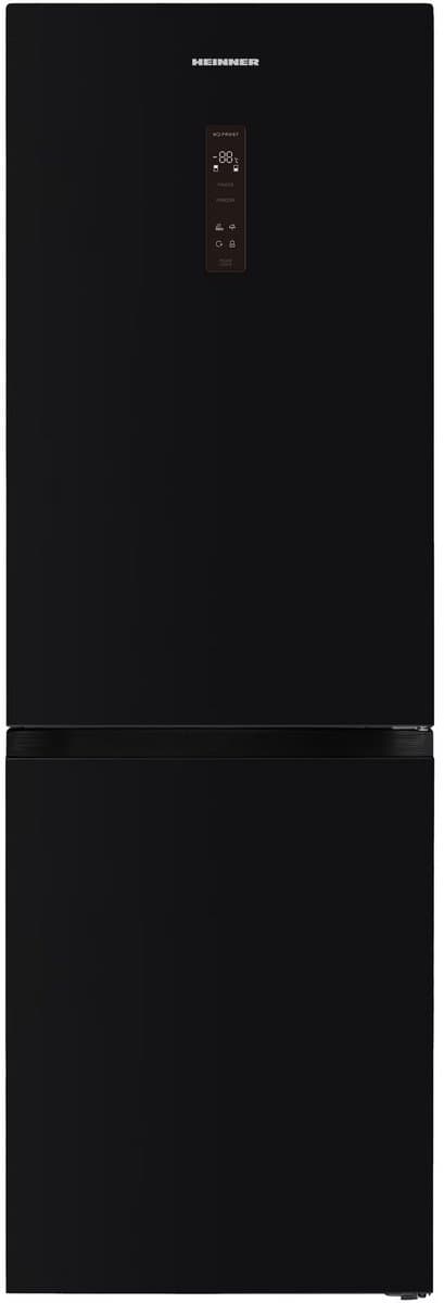 Heinner HCNF-HM400DINVGBKE++ Koel-vriescombinatie – 400 L – No Frost – Dual Inverter Technologie – Touchbediening met LED-display – Super Freeze – Holiday-functie – Chillercompartiment – Open-deur Alarm – Zwart Glas – 5 Jaar Garantie — afbeelding 1