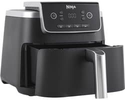 Airfryer 4,7 liter 2000W met 4 functies heteluchtfriteuse grillen opwarmen en drogen zwart met antiaanbaklaag