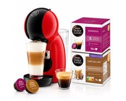 Krups NESCAFÉ Dolce Gusto Piccolo XS YY5971FD - Koffiecupmachine - Rood - Compact - 15 Bar Druk + 32 koffiecapsules