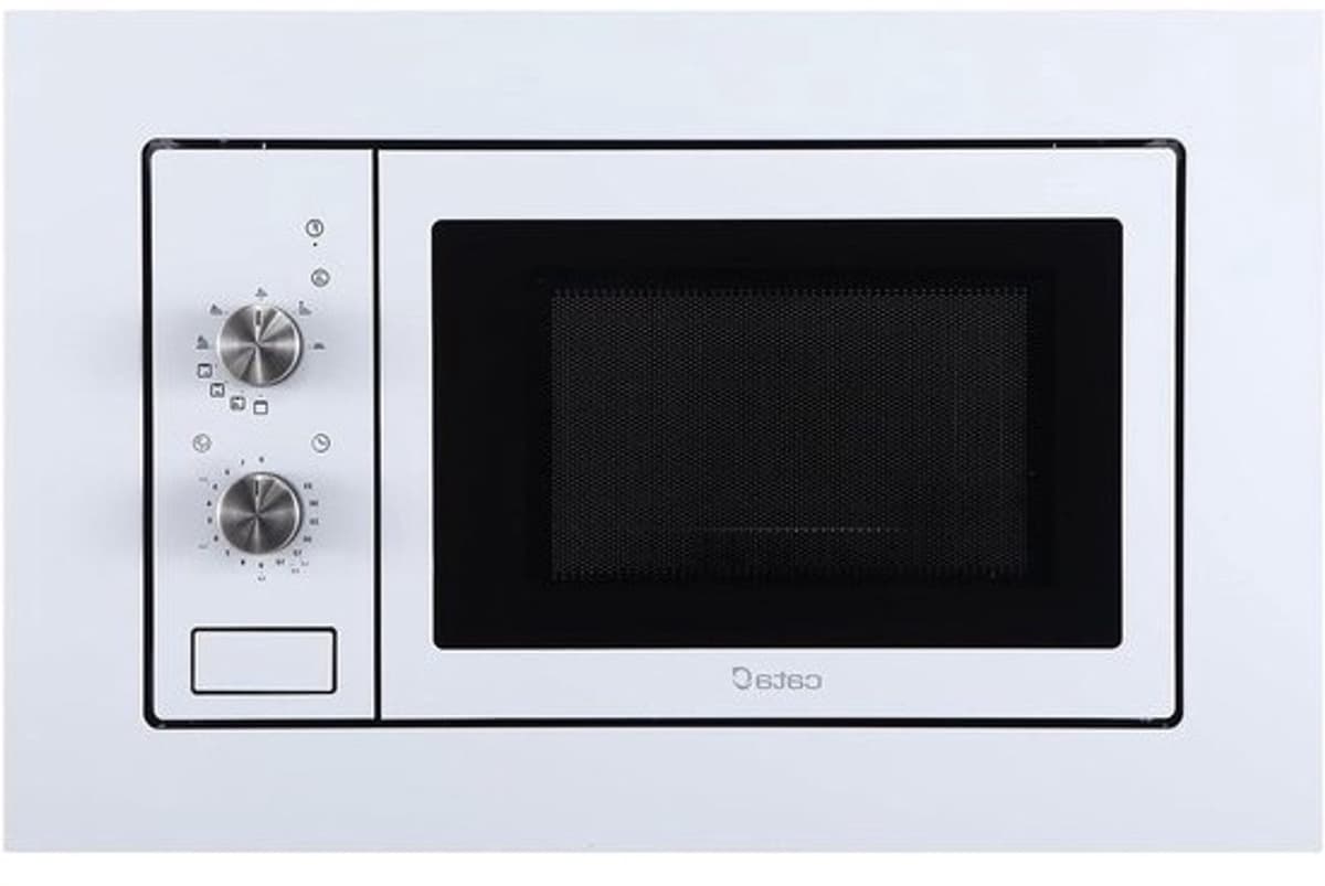 Inbouwmagnetron - Compacte oven - Snel maaltijden bereiden - Mechanische timer - 20 liter - Wit — afbeelding 1