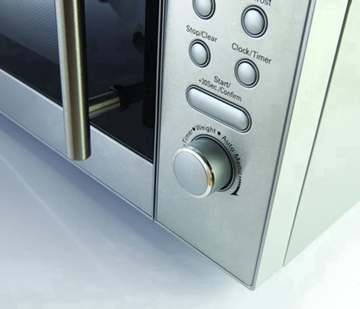 Magnetron – Microgolfoven – Kleine Oven – Keukenoven – Digitale Magnetron – 23 Liter Inhoud – 800 Watt Vermogen – Roestvrij Stalen Behuizing — afbeelding 1