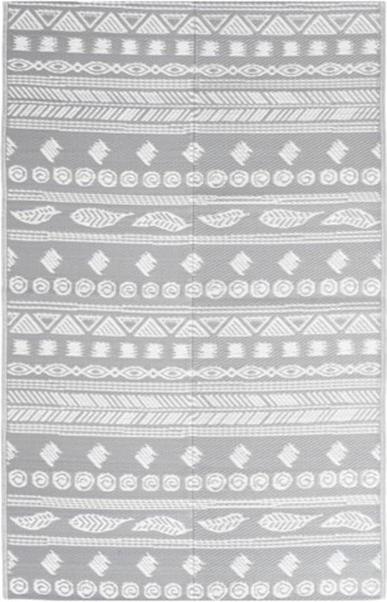 vidaXL - Buitenkleed - ARAKIL - 160x230 - cm - polypropeen - grijs — afbeelding 1