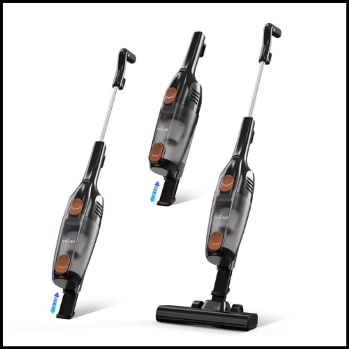 Steelstofzuiger V110 - Stofzuigersnoer - 15Kpa Zuigkracht - 600W Motor - 0.8L Stofreservoir - HEPA Filter - 2-in-1 Hand- & Steelmodel - 5M Snoer - Lichtgewicht & Compact — afbeelding 1