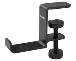 Hoofdtelefoonhouder Onder Bureau met Siliconen Pad en Haak - Ideaal voor Gaming Headsets en Accessoires