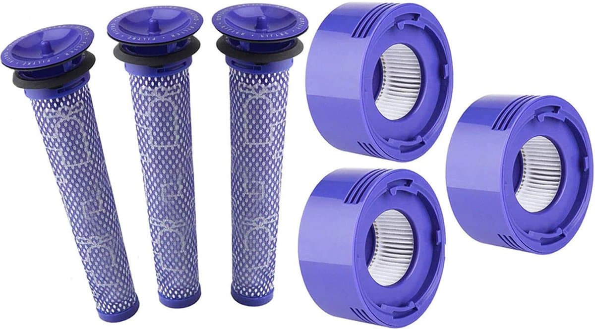XXL Super Set HEPA - Pre- & Post Filter - geschikt voor Dyson V7 en V8 96747801 Accessoires. — afbeelding 1