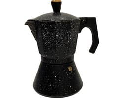 Rosenberg Espresso maker aluminium - percolator 9 kops – zwart