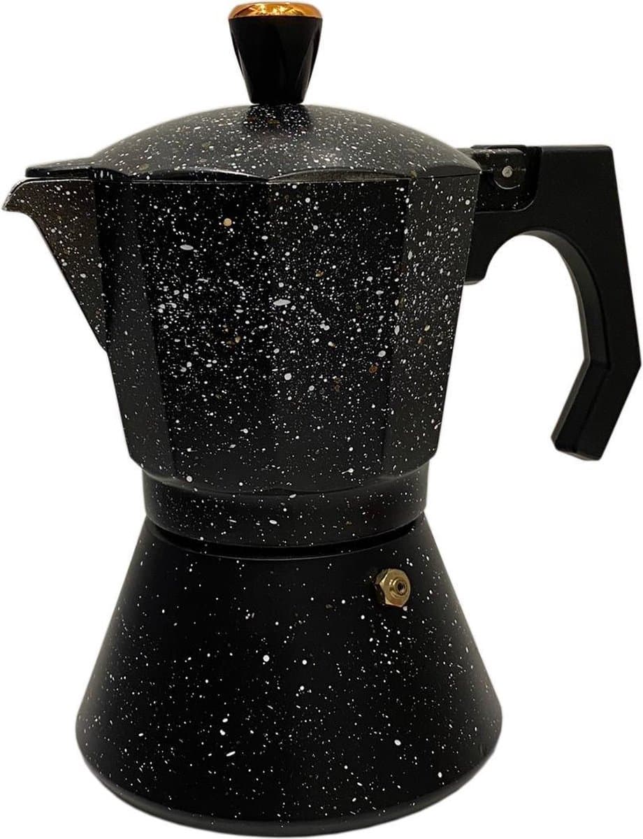 Rosenberg Espresso maker aluminium - percolator 9 kops – zwart — afbeelding 1