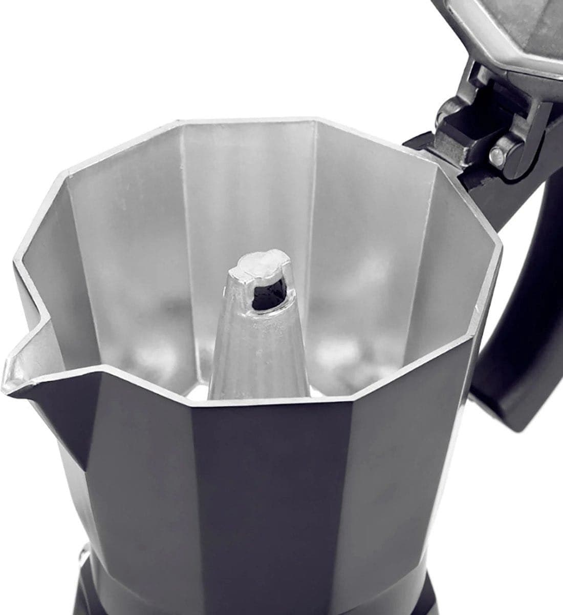 Percolator - Elektrische percolator - Espresso maker - Moka pot met kookplaat - 300ml capaciteit/6 Kopjes - Zwart — afbeelding 1