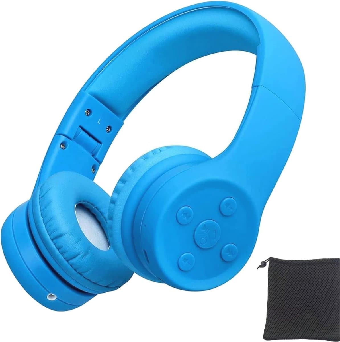 Draadloze hoofdtelefoon voor kinderen met volume beperking en muziekdeelpoort — afbeelding 1