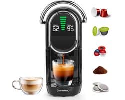 Koffiecupmachine - Koffiezetapparaat - Diverse Koffie Zetten - 5-in-1 Veelzijdig - 0.6L Reservoir - Zwart