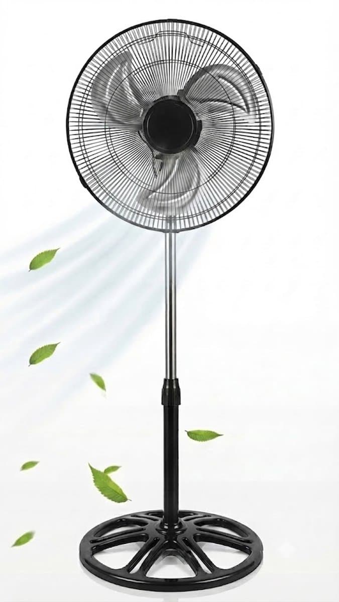 Krachtige Statiefventilator - Tafelventilator- 45W - 40CM - 3 Snelheden - Wit - — afbeelding 1