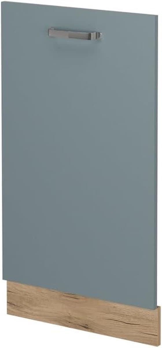 Vaatwasserfrontpaneel - Deurpaneel Vaatwasser - Keuken Integratie - R-Line Serie - 45 cm - Blauw-grijs — afbeelding 1