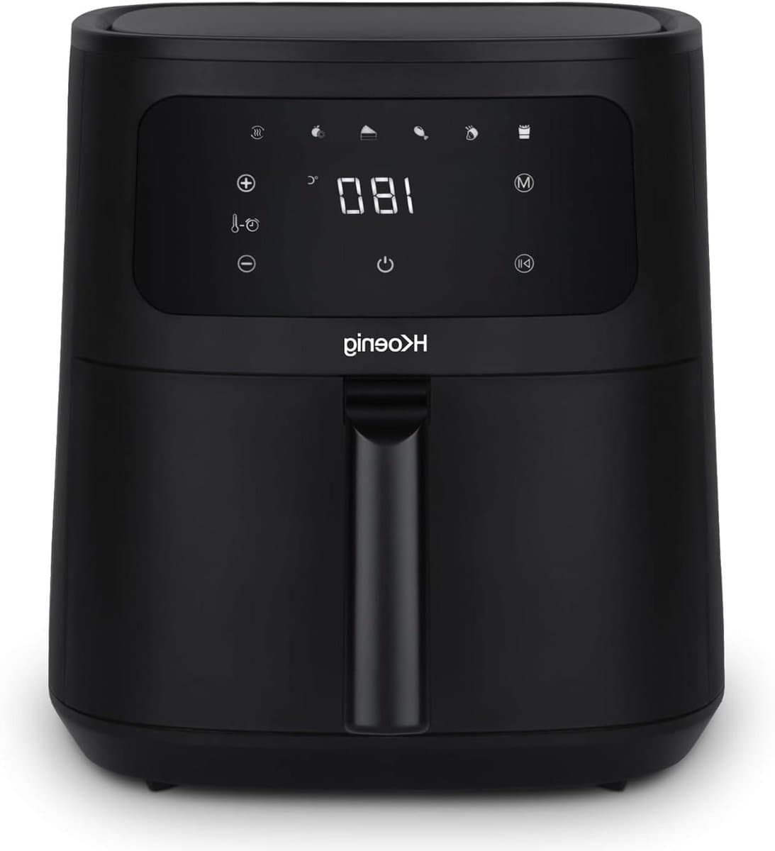 Heteluchtfriteuse XXL - Airfryer Frituurpan - Gezond Koken - Royale Inhoud - 8 Liter - Zwart — afbeelding 1