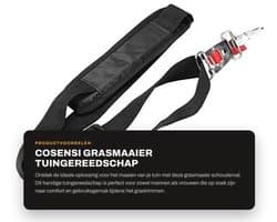 Grasmaaier - Tuingereedschap - Schouderval voor comfort - Nylon - Verstelbaar - Geschikt voor mannen en vrouwen - 1 stuk