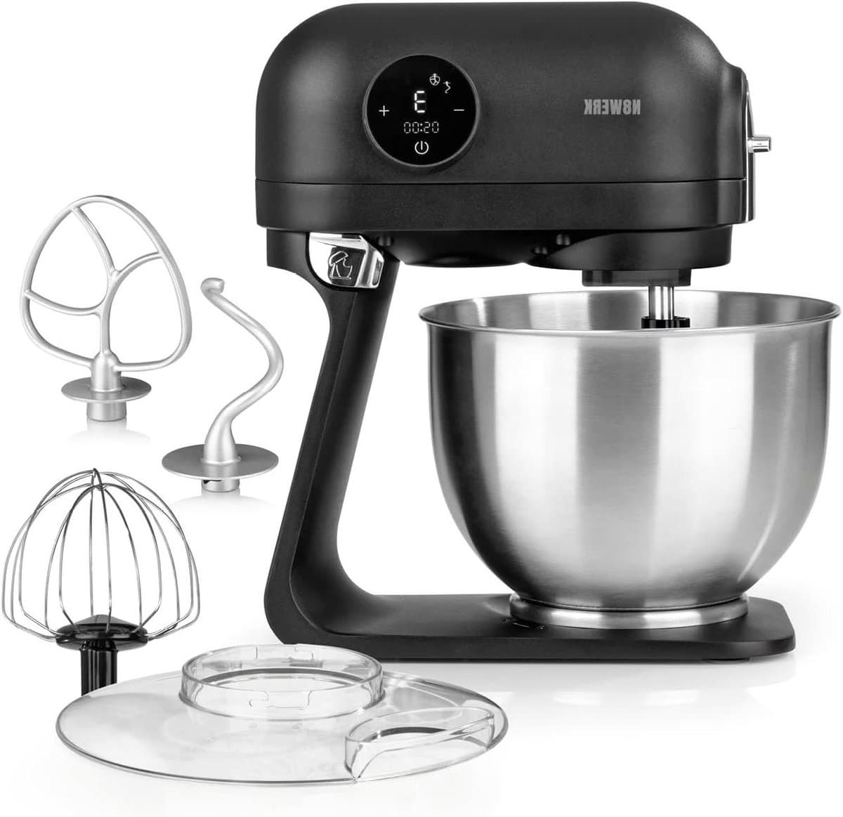Keukenmachine - Mixer Kom - Bakken en Koken - Planetair Roersysteem - 5 Liter Kom - Zwart — afbeelding 1