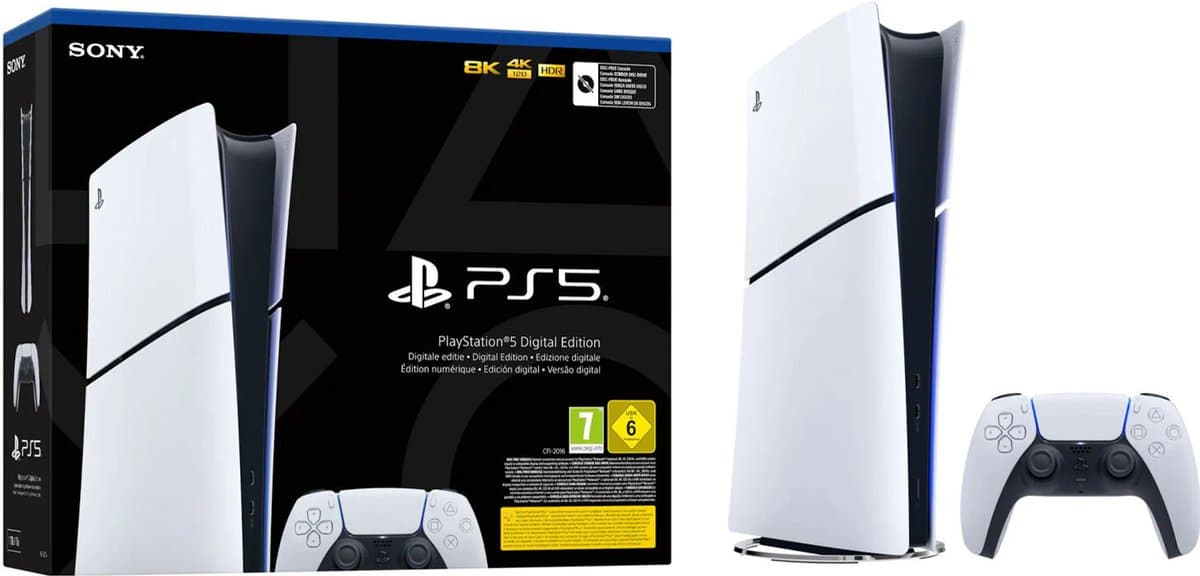 Sony - Playstation 5 Slim - Digital Edition - 1TB — afbeelding 1