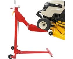 Grasmaaier Hefbok - Hefplatform Maaier - Onderhoud Gazonmaaier - Hoge Belastbaarheid - 450 lbs - Zwart Rood