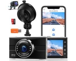 Dashcam - Metalen Behuizing - 2.5K Quad HD Resolutie - WiFi Verbinding - Voor Auto's