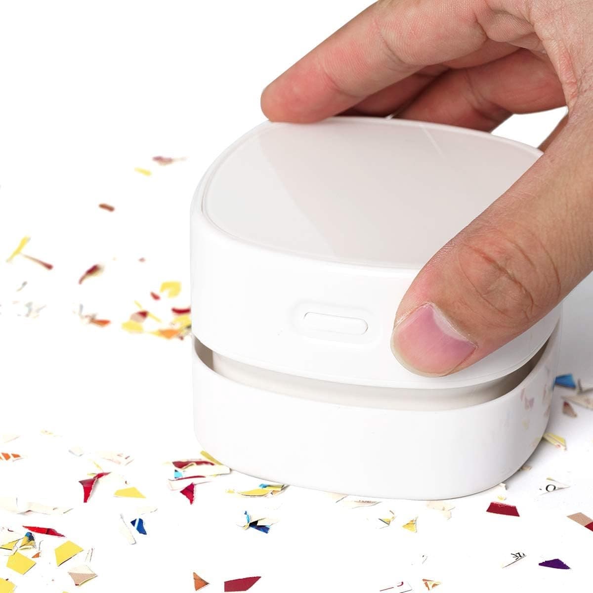 Mini Draadloze Tafelstofzuiger, Draagbare Bureau Stofzuiger USB-oplaadbaar voor Toetsenbord, Laptop, Kantoor, Auto en Huisdierenhaar — afbeelding 1