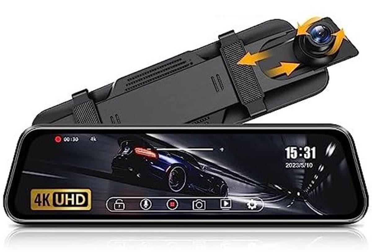 Solidchoice - 4K Dashcam met 10 Inch IPS Touch Screen en 64GB SD-kaart — afbeelding 1