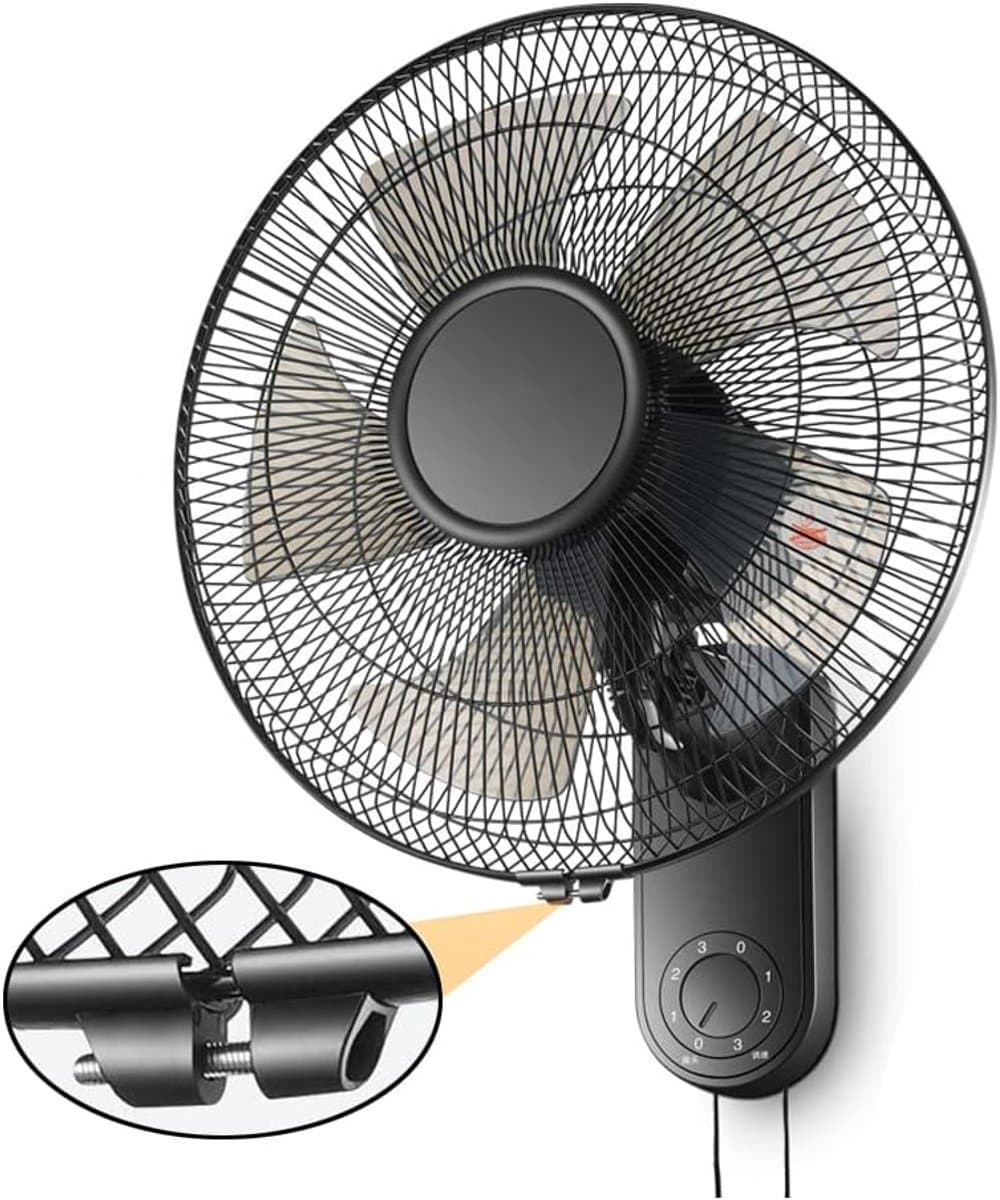 Wandventilator - Muurventilator Ventilator - Ruimte Koelen - Stille Werking - 20 Inch - Zwart — afbeelding 1