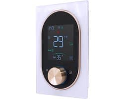 Intelligente thermostaat - Verwarmingsregeling WiFi - Energie besparen - Weekprogrammering - 5-35 graden - Wit