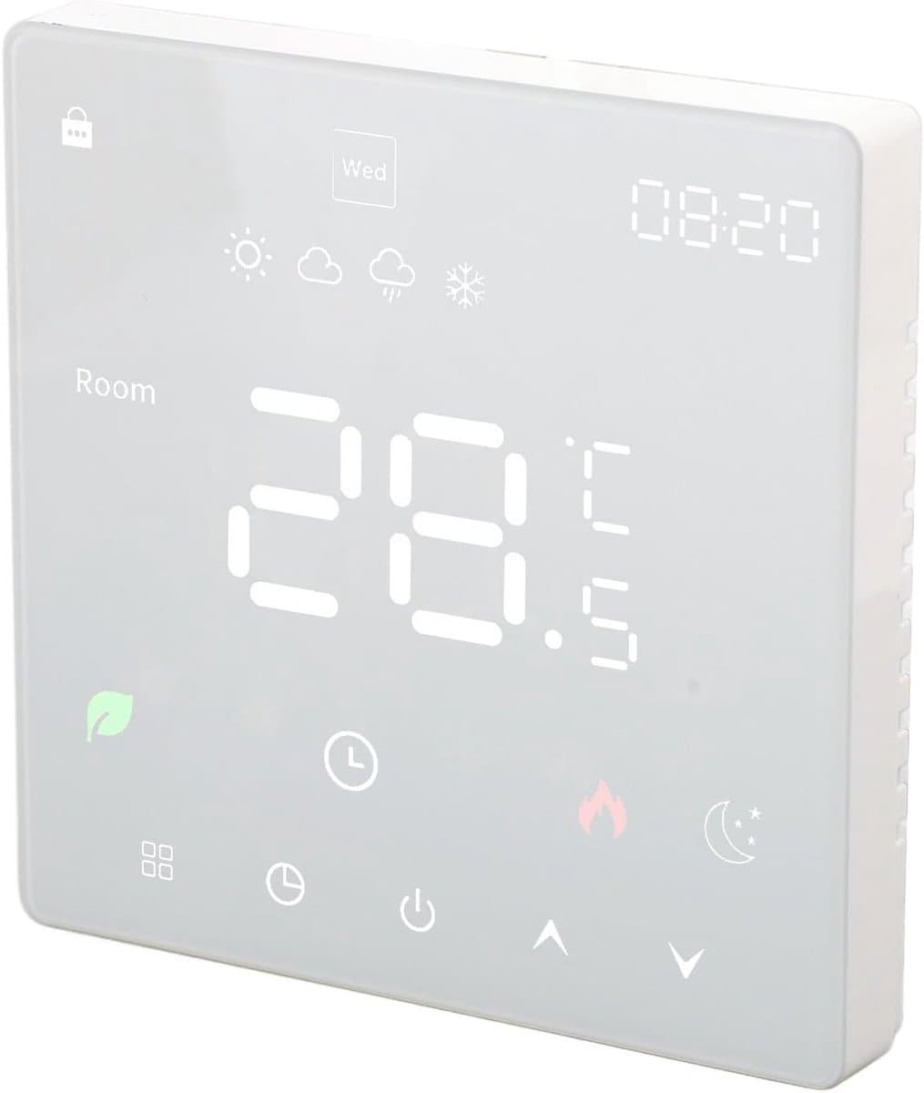 Slimme Thermostaat - Wifi Thermostaat - Energie Besparen - Precieze Temperatuur - 90-240V - Wit — afbeelding 1