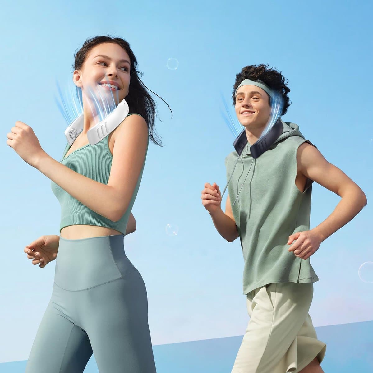 Draagbare Halsventilator met 6000 mAh Oplaadbare Batterij - 18 Uur Koeling, Krachtige 360° Luchtstroom, 3 Snelheden, Ultra-Stille Opvouwbare Ventilator — afbeelding 1
