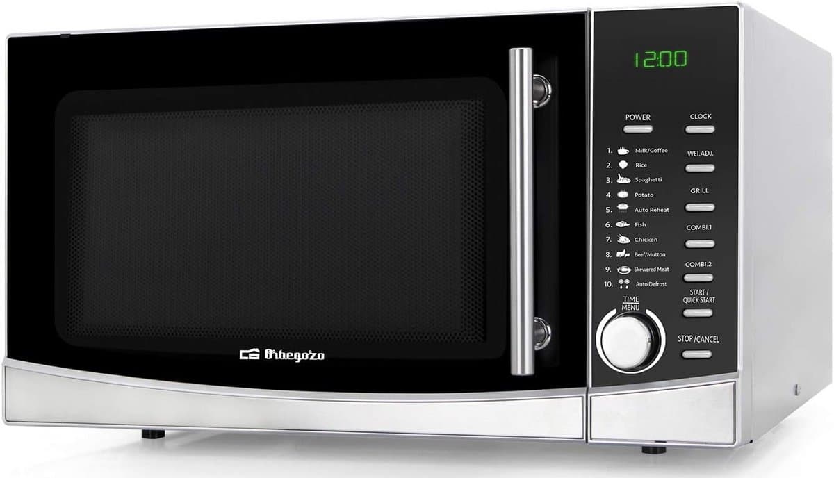 Grill Magnetron 34 Liter met 9 Programma's en ontdooifunctie - 1000W — afbeelding 1