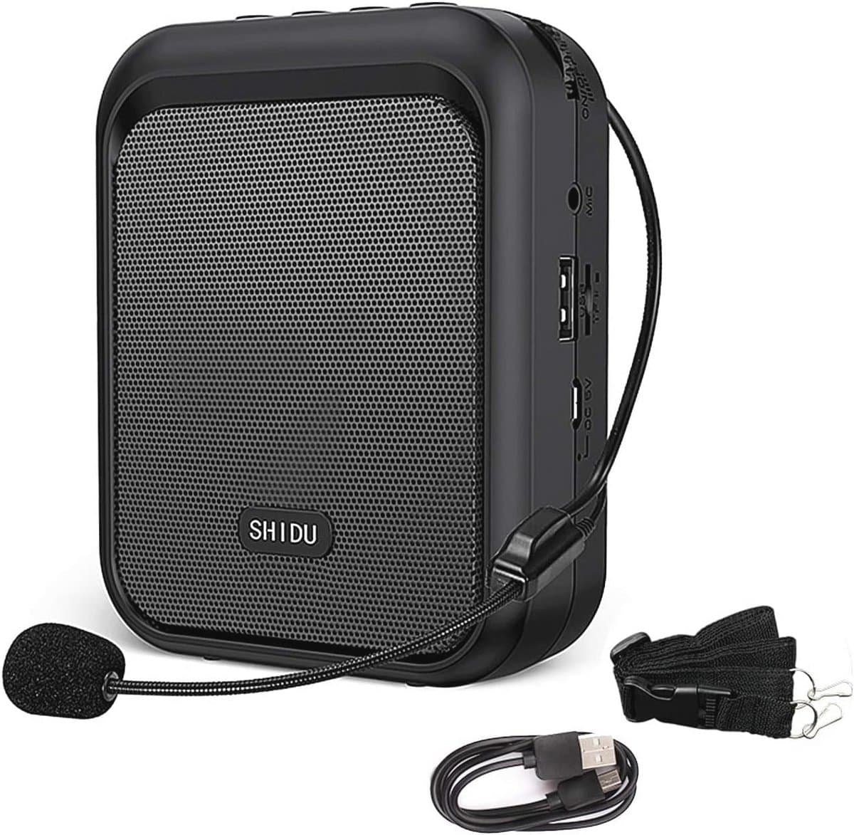 Draagbare Mini Stemversterker met Bluetooth en Bedrade Microfoon - 10W PA-systeem voor Leraren, Zang en Coaching — afbeelding 1