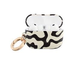 Selencia Case - Hoesje geschikt voor AirPods Pro 3 - Art Wave Black