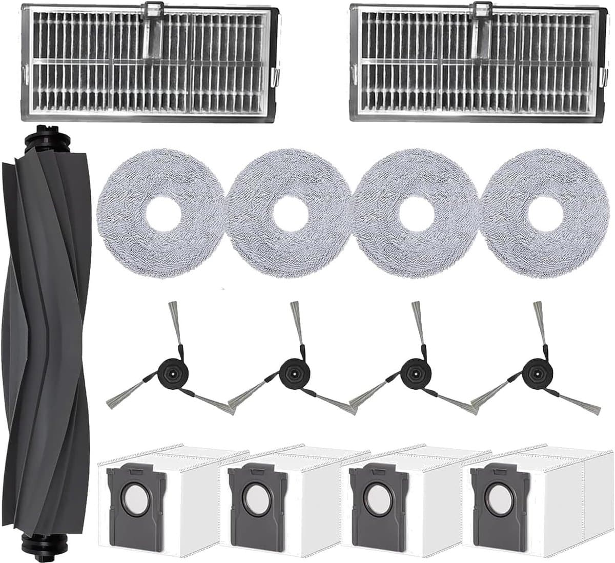 15-delige accessoireset - geschikt voor MOVA P10 Pro Ultra - P10 Ultra - Dreame L40 Ultra - X40 Ultra - X40 Master robotstofzuigers — afbeelding 1
