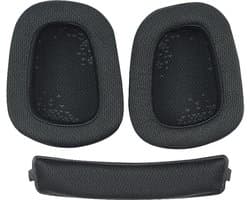 Geschikt voor Logitech G633 en G933 hoofdtelefoons - Mesh oorschelpen en hoofdband - Zachte mesh oorschelpen — afbeelding 1