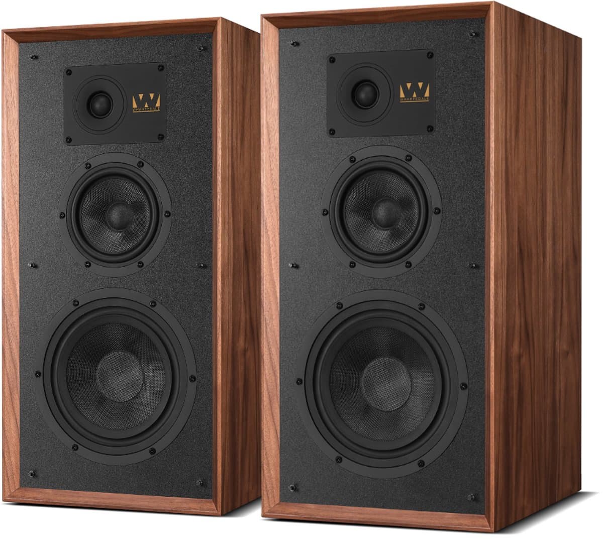 Wharfedale Super Linton Drie-weg Standmount - Kevlar Woofer - AMT Tweeter - Hoogwaardige Geluidskwaliteit - Walnoot — afbeelding 1