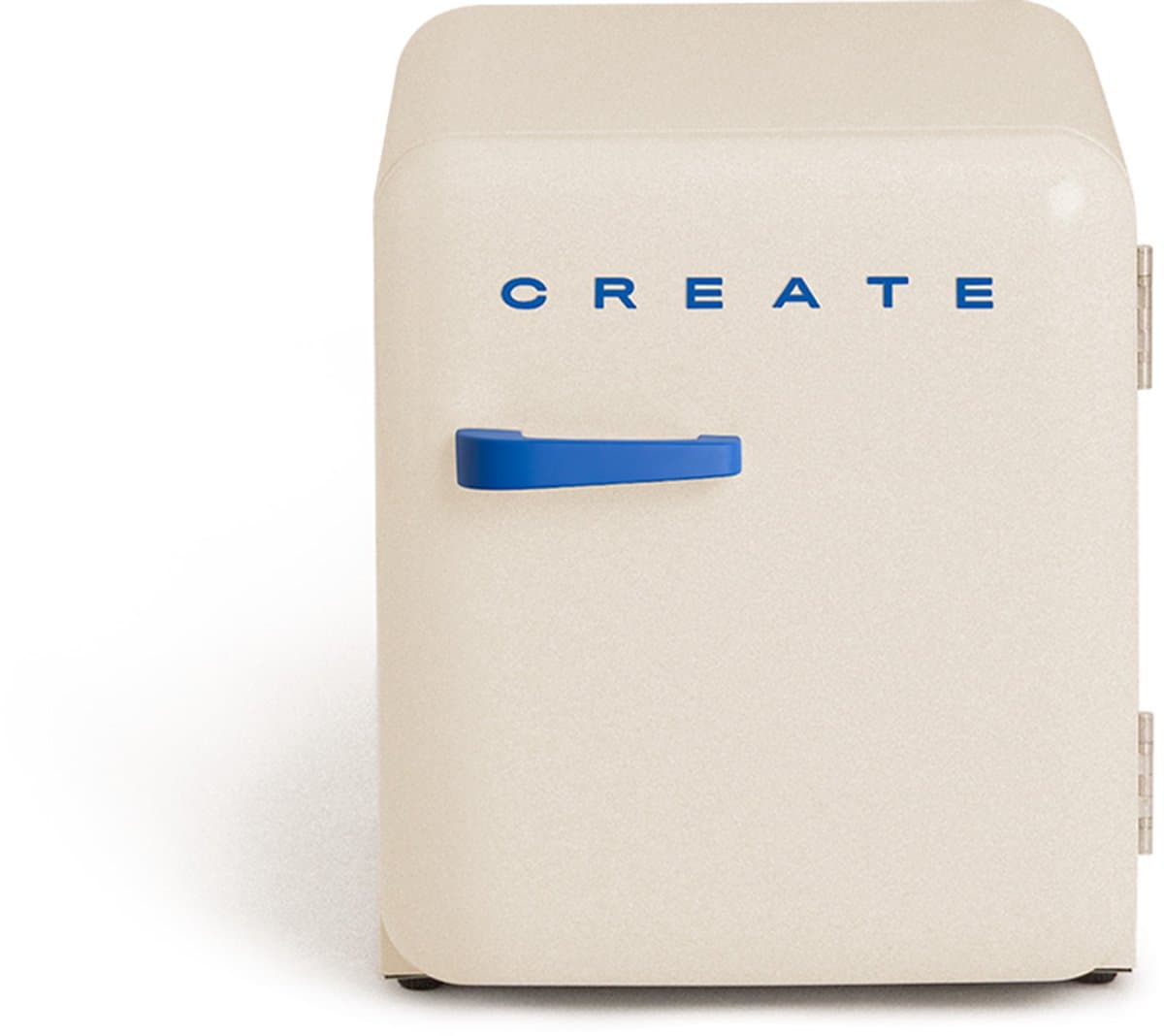 CREATE - Koelkast in retrostijl - Gebroken wit - Handvat Kobaltblauw - FRIDGE RETRO 48L — afbeelding 1