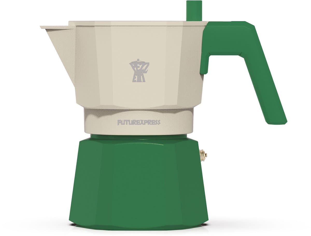 Italiaans koffiezetapparaat - PEZZETTI - FUTUREXPRESS - Aluminium - 3 kopjes - Groen — afbeelding 1