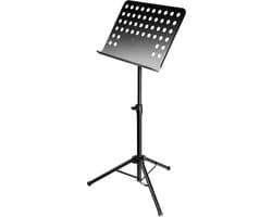 Muziekstandaard Heavy Duty, stevige Orkestlessenaar met geperforeerde metalen blad