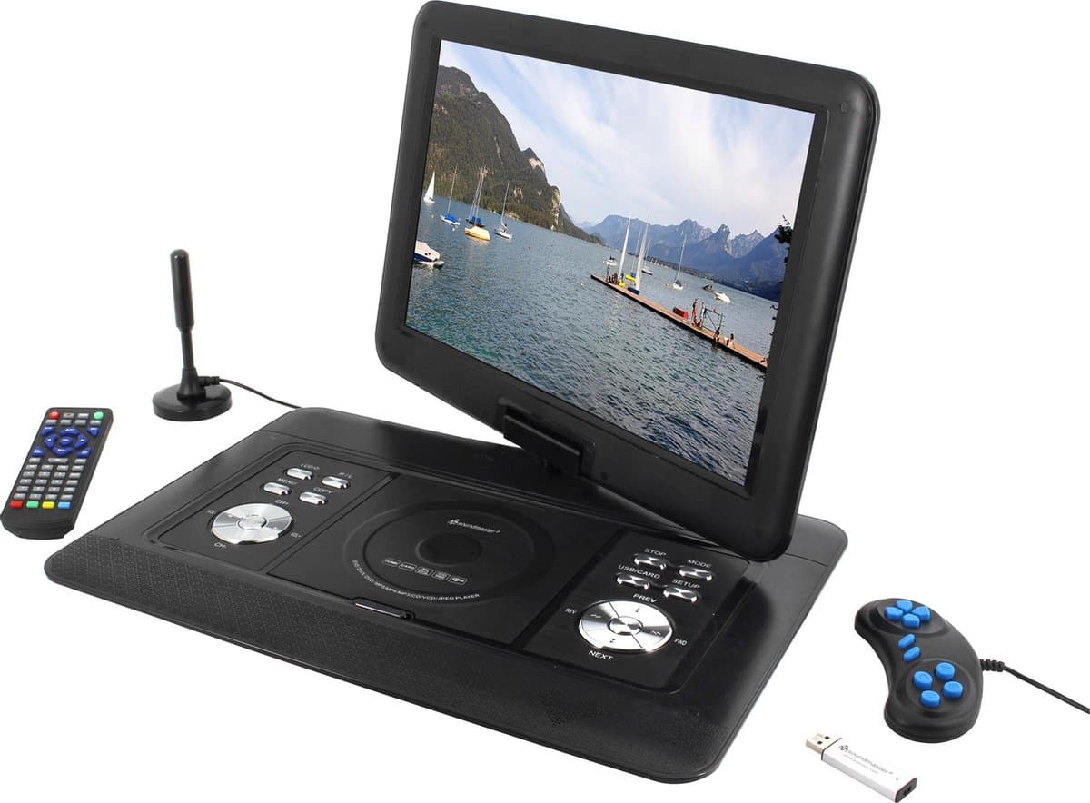 Soundmaster PDB1600SW - Portable DVD-speler met DVB-T2 HD-tuner en 15,4” TFT-LCD-scherm — afbeelding 1