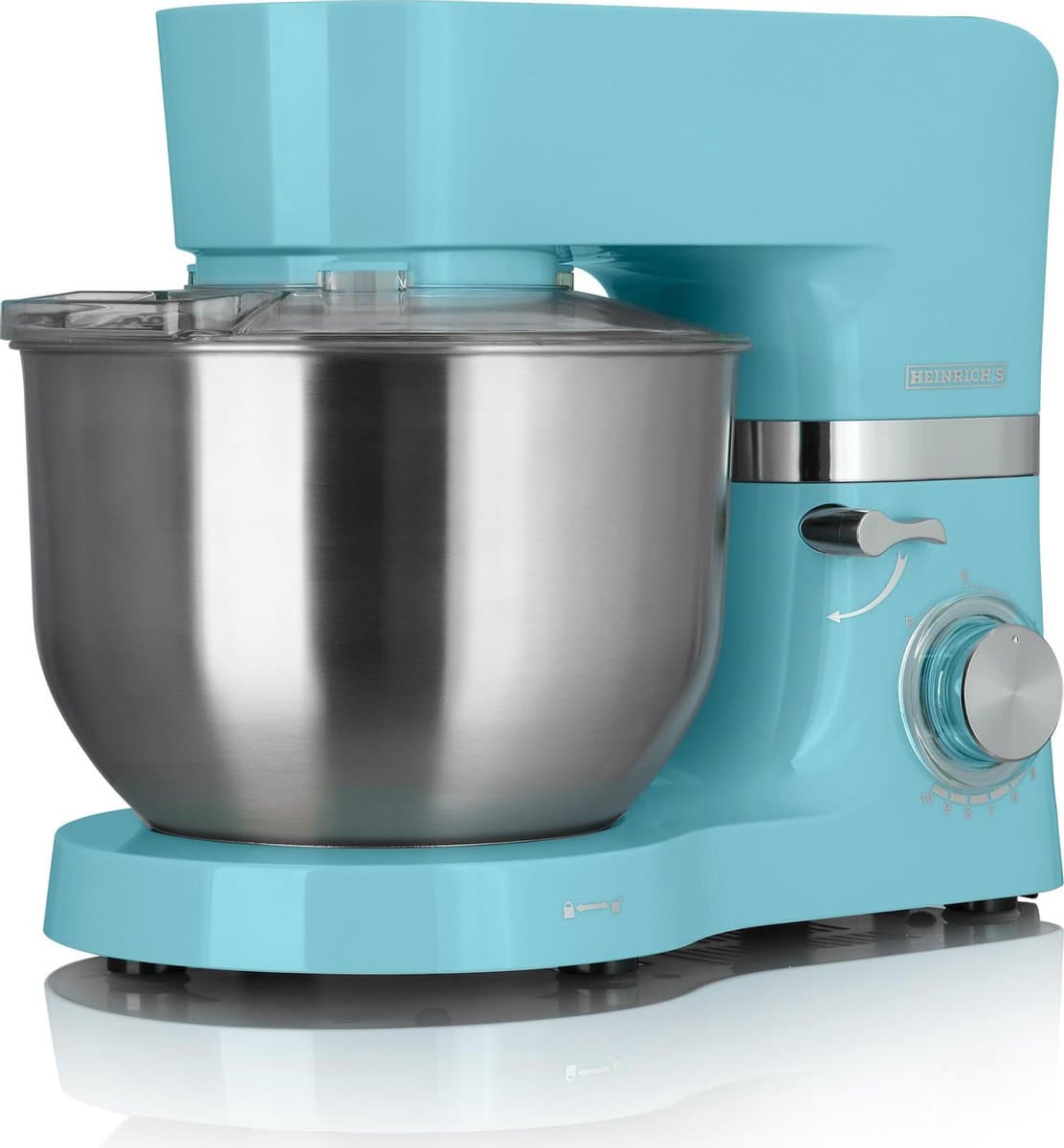 Heinrich´s HKM 6278 - keukenmachine - 1300 Watt - XL - blauw. — afbeelding 1