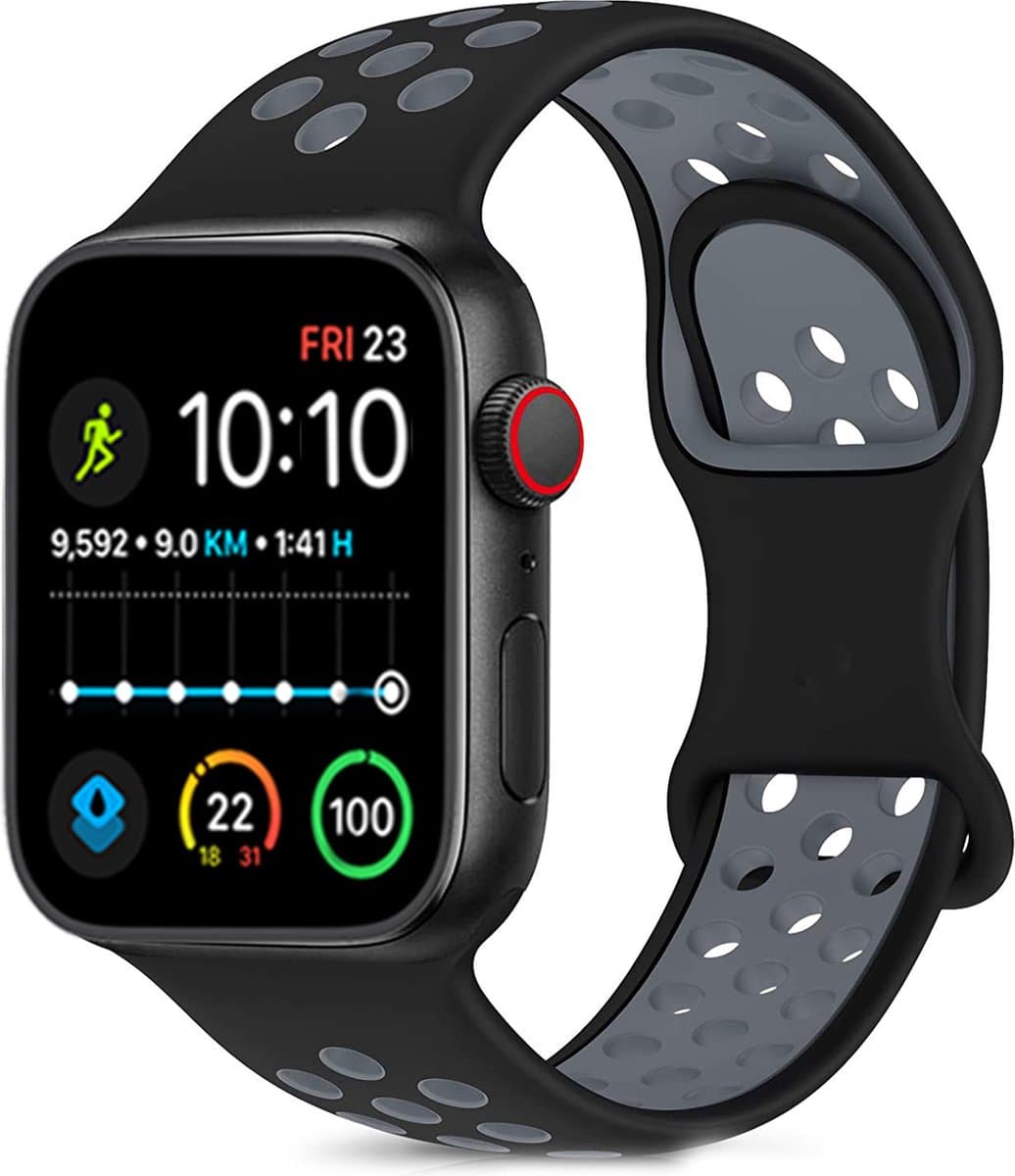 Royal Supplies RF-93 - Smartwatch - Smartwatch Dames - Smartwatch Heren - Screenprotector- Grijs/Zwart — afbeelding 1