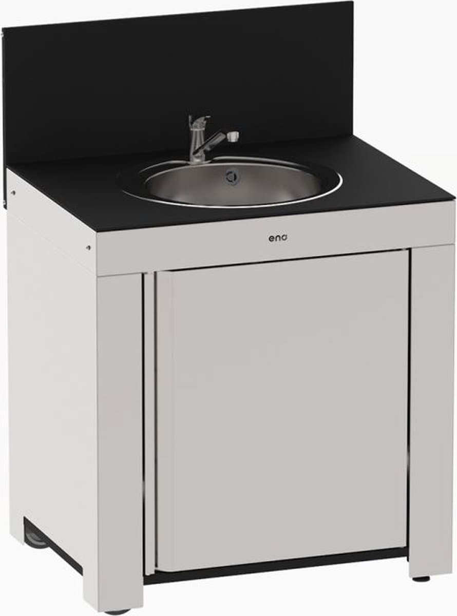 Eno - Buitenkeuken - Modulo met spoelbak - Inox - HPL - 80 cm — afbeelding 1