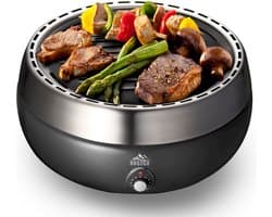 BBQ2GO - BBQ - Rookvrije Houtskool Barbecue - Tafel BBQ - Geschikt voor 2 - 5 Personen - Binnen 5 min Gebruiksklaar met 125 gr. houtskool- Inclusief Draagtas