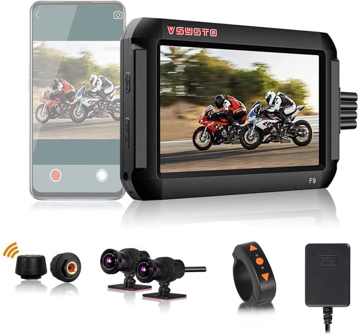 Motorfiets Dashcam - Waterdicht - Nachtzicht - G-Sensor - Veiligheid op de Weg — afbeelding 1
