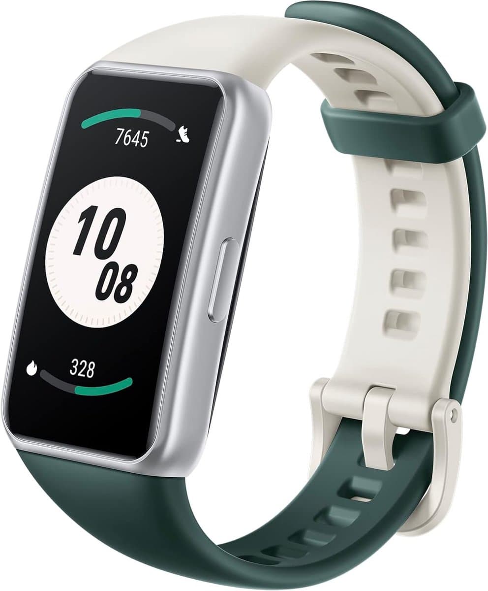 Honor Band 7 smartwatch 1,47 inch AMOLED volledig touchscreen 5ATM waterdicht fitnesstrackerhorloge met stappenteller hartslagmeter voor dames heren Android iOS-telefoon, groen — afbeelding 1