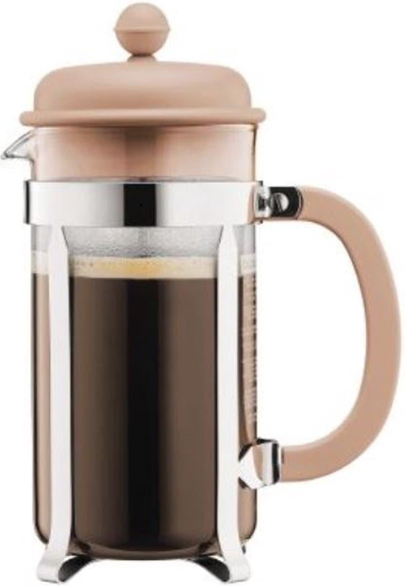Bodum | Cafetière / French Press | RVS met kunststof deksel | Creme | 8-kops | 1L — afbeelding 1