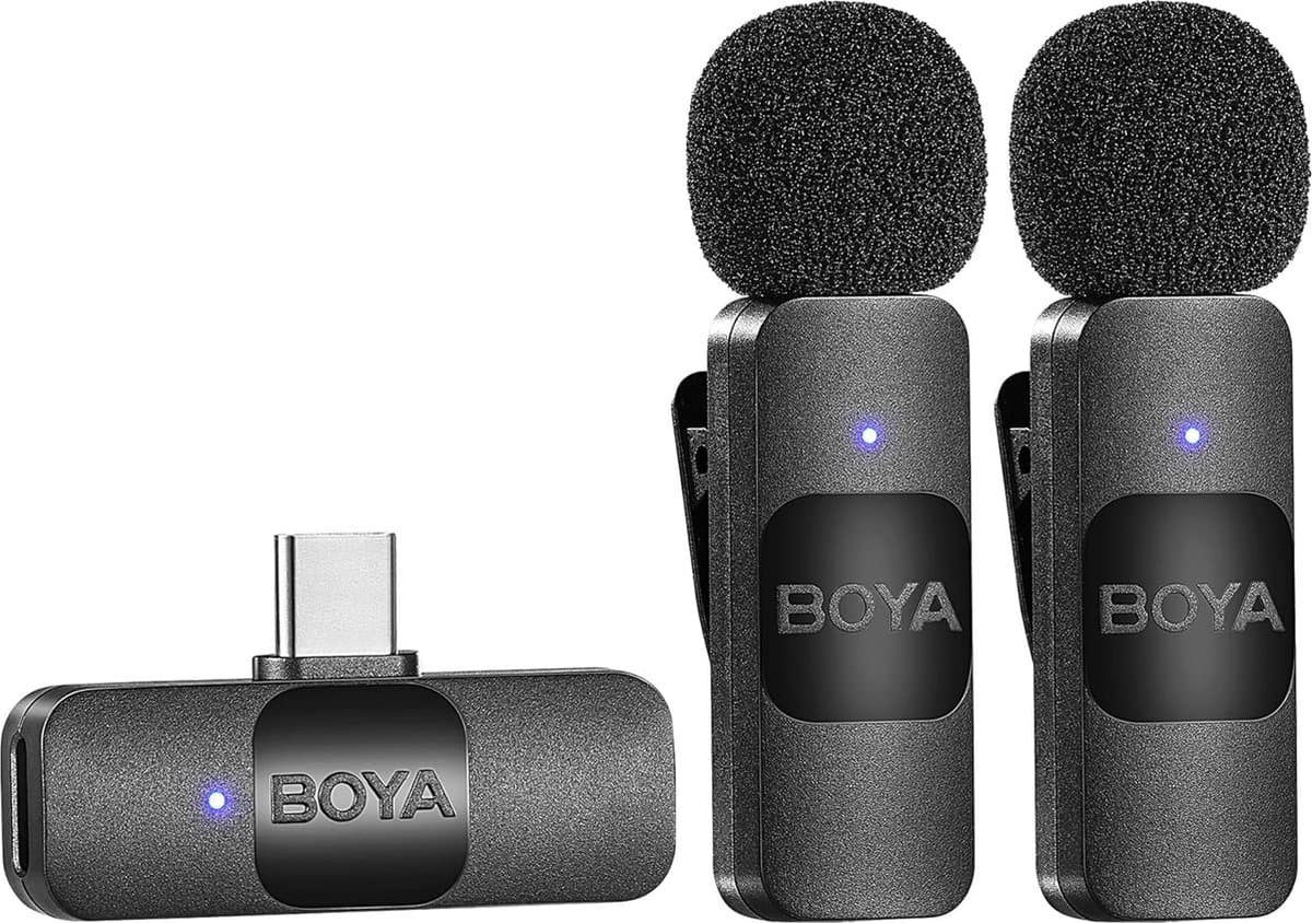 Boya BY-V20 Draadloze Microfoon Set voor USB-C — afbeelding 1