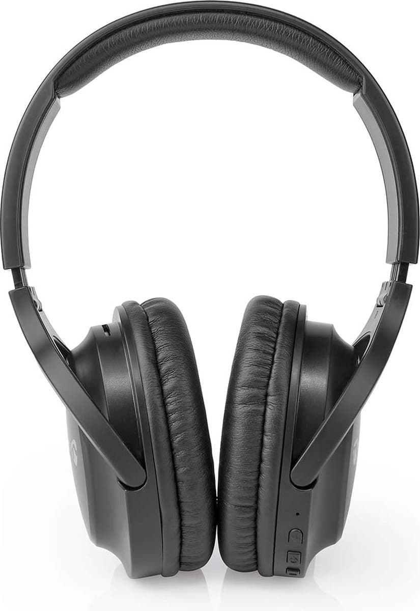 Nedis Draadloze Over-ear Koptelefoon - Batterij 1 werkingstijd standaard verbruik: 1200 min - Ingebouwde microfoon - Drukbediening - Ondersteuning voor spraakbesturing - Volumebediening — afbeelding 1