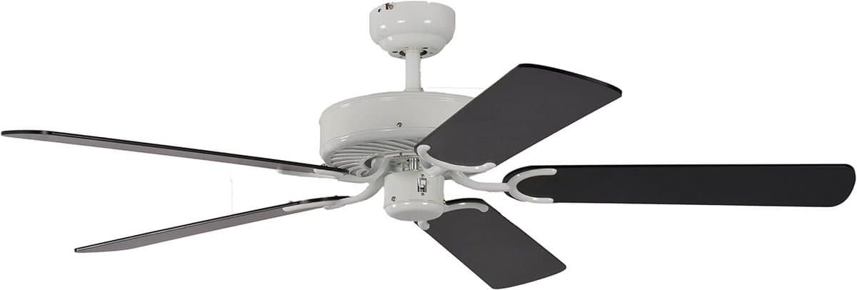 Grote Plafondventilator Motorstil 132 cm met Houtnerf Omkeerbare Bladen — afbeelding 1